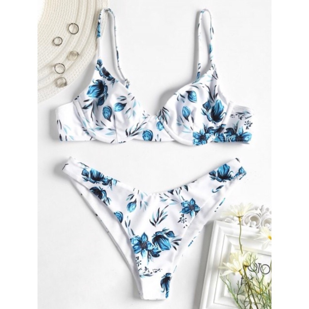 Floral Print Bikini Set